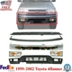 Front Bumper Chrome Steel Kit + Signal Lights LH&RH For 1999-2002 Toyota 4Runner