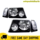 Fits 2001-2011 Ford Ranger Headlight Assembly Halogen Black Housing Clear Pair Fits 2001-2011 Ford Ranger Headlight Assembly Halogen Black Housing Clear Pair
