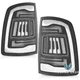For  2009-2018 Dodge Ram 1500 2500 3500 4th Gen FULL LED Tail Lights Clear Pair