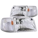 Anzo 111119 Headlight For Ford Ranger 1993-1997 Left and Right Chrome Housing