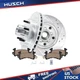 10.51'' FRONT Drilled Rotors Brake Pads For Chevy s10 Blazer Camaro Sonoma Regal