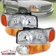 Headlights+Bumper Lamps Fits 2000-2006 GMC Sierra 1500 2500 3500 Yukon XL Denali