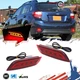 2pcs Red Rear Bumper Tail Brake Reflector Lamp For Subaru Impreza WRX STI Legacy