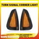 Fit 2006-2010 Dodge Charger Black Corner Signal Lights Bumper Lamps Left+Right