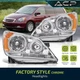 Chrome Amber Corner Headlight Assembly Lamps For 2005-2007 Honda Odyssey RL3 RL4