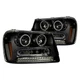 For Chevy Trailblazer 03-09 Headlights Driver & Passenger Side Black CCFL Halo