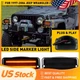 For 1997-2006 Jeep Wrangler Front TJ Turn Signal Lights Amber LED Smoked Lens