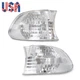 White Corner Lights Parking Lamps Pair for BMW 7-Series E38 1999-2001 US