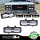 White DRL Dynamic Amber Signal Lights Clear For Chevy GMC Van Jimmy Pickup Truck