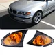 For BMW 02-05 E46 3-SERIES 4 Door Corner Turn Signal Lights Yellow Lens Housing