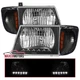 Black Fits 1992-2006 Ford E150 E250 Econoline LED Strip Headlights Corner Lamps