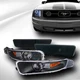 Blk Front Signal Corner Am+Rear Bumper Side Marker Lights For 05-09 Ford Mustang