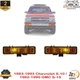Front Bumper Parking Marker Light Set For 83-93 Chevrolet S-10 / 82-90 GMC S-15