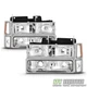 1994-1998 Chevy Silverado Tahoe Suburban Bumper+Headlights+Signal Corner Lights