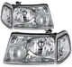 Chrome Clear Lens Pair Headlights Assembly For 2001-2011 Ford Ranger Left+Right