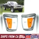 For 89-92 Toyota Pickup Truck 4Wd Side Corner Marker Parking Light Lamp Pair Set