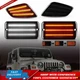 For Jeep Wrangler TJ 1997-06 Smoke LED Bumper Signal Front Side Marker Lights