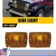 2/4x Amber Front Bumper Turn Signal Parking Light House For Jeep 87-95 Wrangler