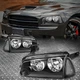 For 06-10 Dodge Charger Black Housing Clear Corner Headlight Replacement Lamps