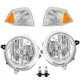 Factory Style Headlights w/Corner Lamps for 2007-2010 Jeep Compass W/Bulbs L+R