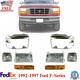 Front Headlights+Head Lamps Door+Signal+Corner Lamps For 1992-1997 Ford F-Series