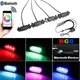 16-Colors RGB LED Grill Mount Assemblies Lights Kit For 2016-2019 Toyota Tacoma