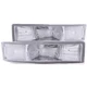ANZO Euro Parking Light Assembly Pair for Chevrolet Astro 2002-2005, Chrome
