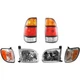 For 2000-2004 Toyota Tundra Headlight Kit & Tail Light Lamp Left & Right Set 6