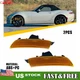 Front Left&Right Amber Lens  Side Marker Lights For 2016-2023 Mazda Miata MX-5