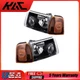Halogen Headlight Assembly Set Fit For 2001-2011 Ford Ranger Amber Clear Black Halogen Headlight Assembly Set Fit For 2001-2011 Ford Ranger Amber Clear Black