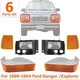 Headlight Kit For 1989-92 Ford Ranger Left and Right With bulbs Below Headlight