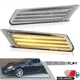 Clear Lens LED Turn Signal Side Lights For 05-12 Porsche 911 997 Carrera