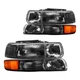 Left Headlight Assembly Halogen For Chevy Silverado1500 99-2002 Chrome Housing