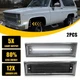 Smoke White LED Front Side Light Fits 1981 82-90 1991 Chevy C10 C20 C30 GMC EXD
