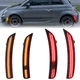 4x LED Front+Rear Dynamic Side Marker Lights For Fiat 500 500C Abarth 2012-2017