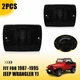 For 1987-1995 Jeep Wrangler YJ Front Turn Signal Lights Housings Smoke Lens Pair