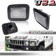 Clear Front Bumper Turn Signal Lamp Lens For 03-09 Hummer H2 Hummer 05-09 H2 SUT